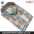 OEM 2016 Cotton fabric long sleeve men plaid causal shirts
